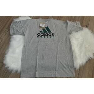 NWT Rare Adidas Vintage 90s Soccer Logo Youth XL t-shirt - Made USA